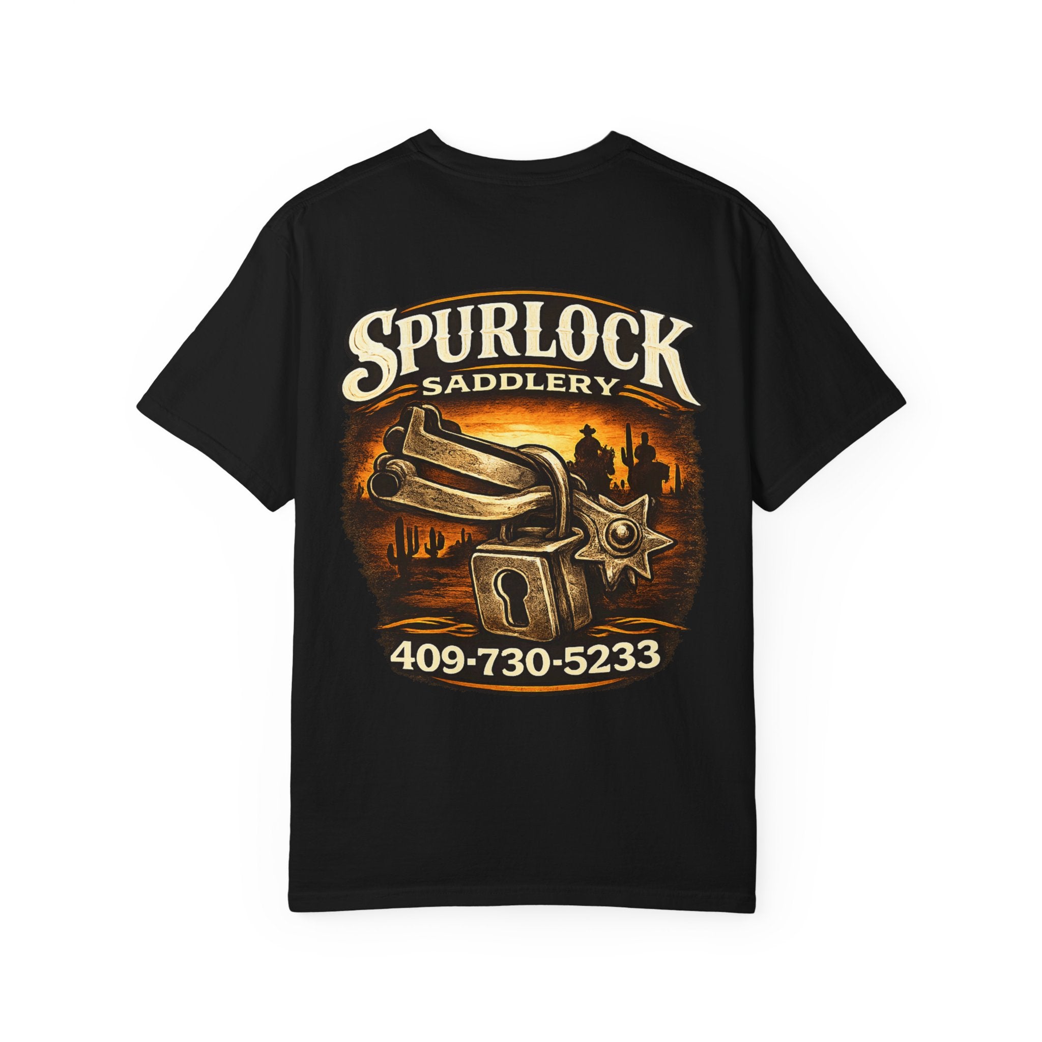 Spurlock Saddlery Western T-Shirt — Lock & Spur Logo Tee