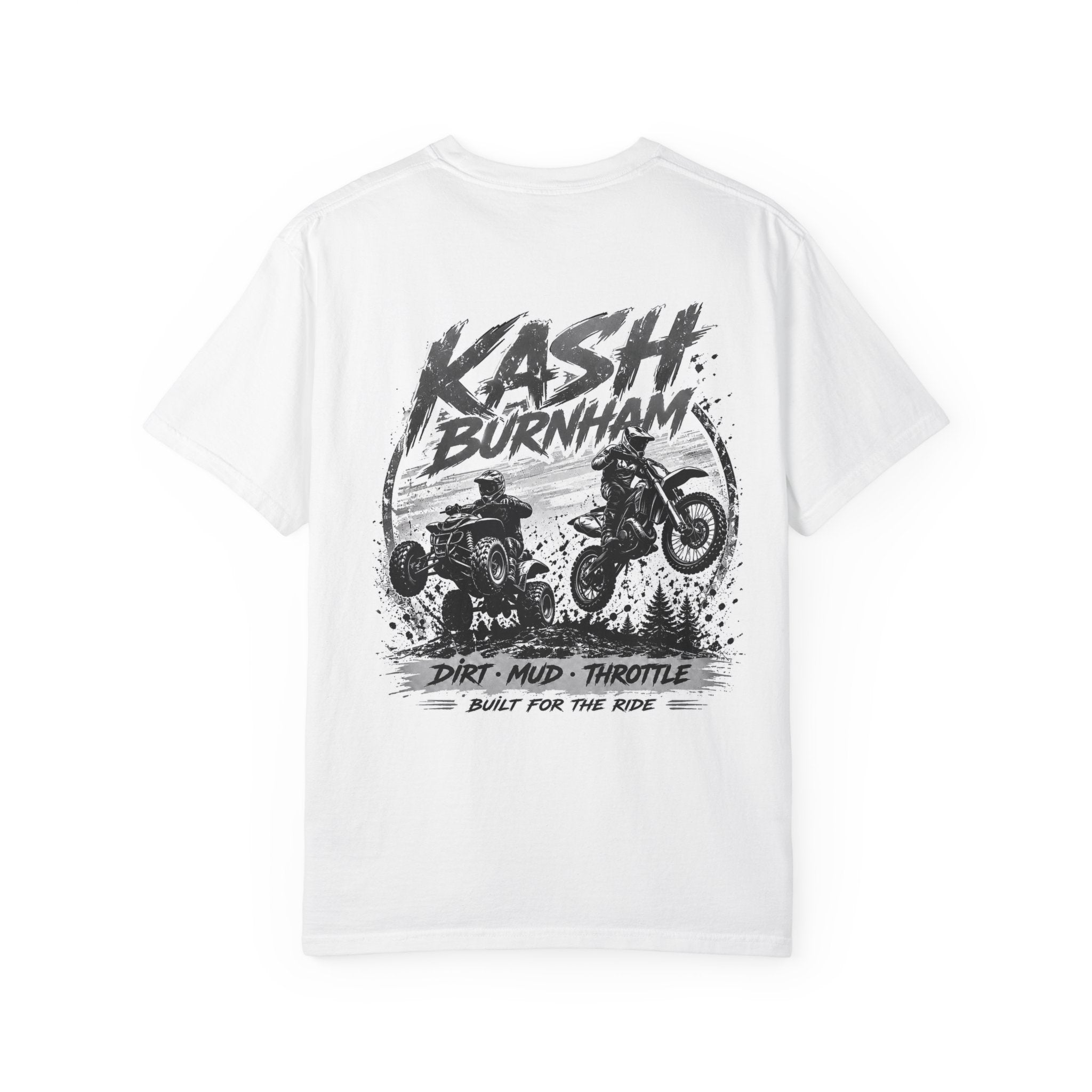 Kash Burnham Dirt Mud Throttle T-Shirt | ATV Motocross Graphic Tee